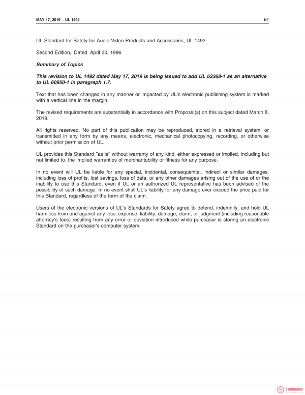 UL 1492 PDF UL 1492 PDF